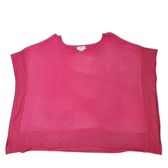 Pink Knit Women's Top with shoulder cutouts - Picture 2 of 9